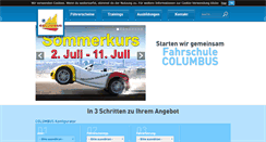 Desktop Screenshot of fahrschule-columbus.at